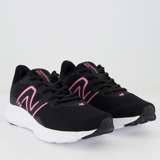 Tênis New Balance 411V3 Feminino Preto e Rosa