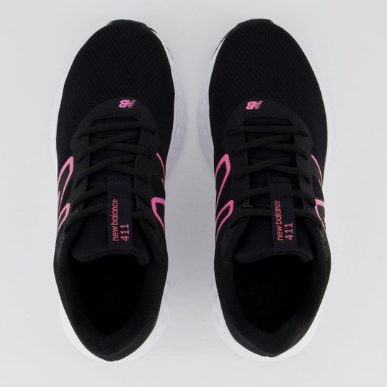 Tênis New Balance 411V3 Feminino Preto e Rosa