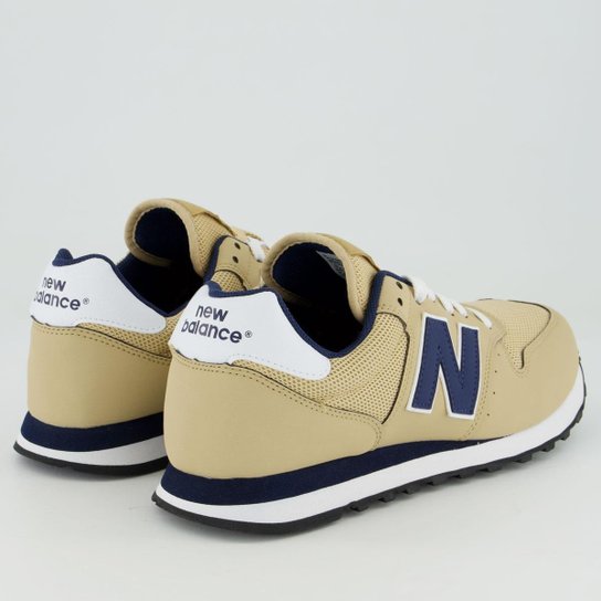 Tênis New Balance 500v2 Bege e Marinho