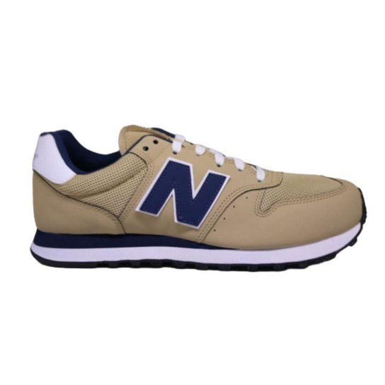 TENIS NEW BALANCE 500V2 MASCULINO-BEGE/MARINHO