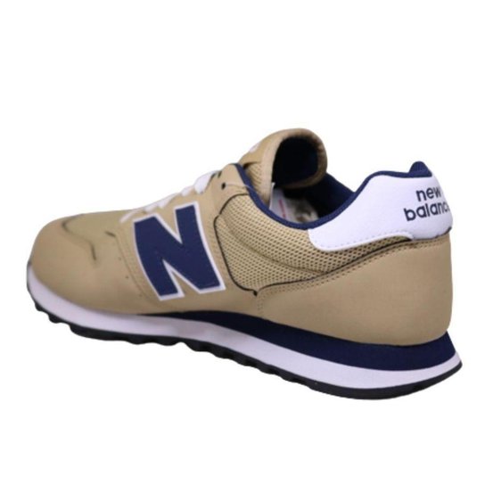 TENIS NEW BALANCE 500V2 MASCULINO-BEGE/MARINHO