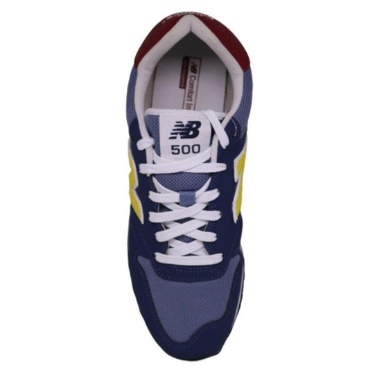 TENIS NEW BALANCE 500V2 MASCULINO-MARINHO/VERMELHO