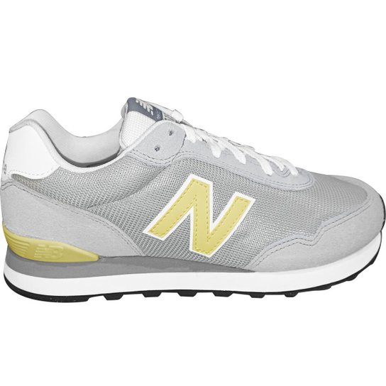 Tênis New Balance 515 v2 Cinza com Amarelo Claro