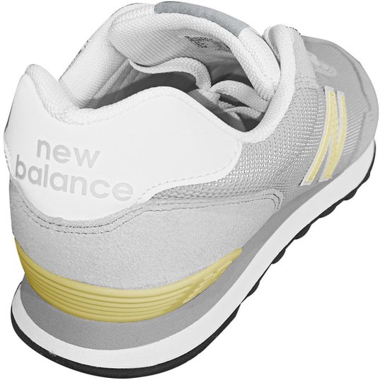 Tênis New Balance 515 v2 Cinza com Amarelo Claro