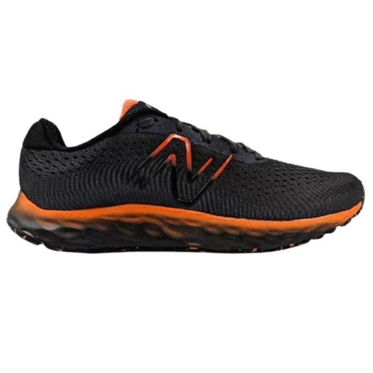 TENIS NEW BALANCE 520V8 MASCULINO-GRAFITE/LARANJA