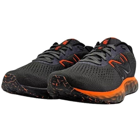 TENIS NEW BALANCE 520V8 MASCULINO-GRAFITE/LARANJA