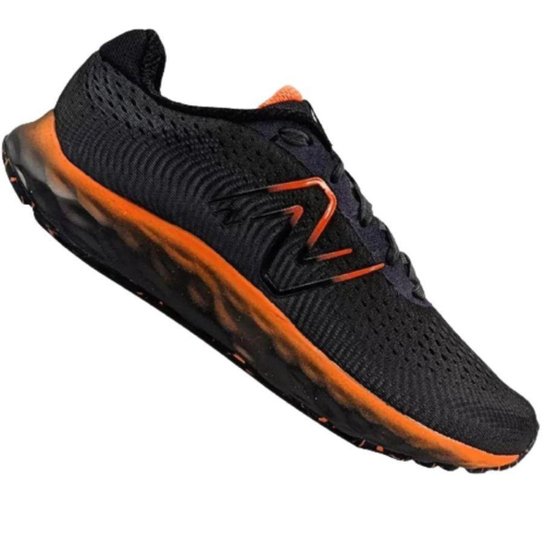TENIS NEW BALANCE 520V8 MASCULINO-GRAFITE/LARANJA