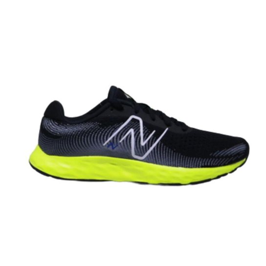 TENIS NEW BALANCE 520V8 MASCULINO-PRETO/VERDE FLUORESCENTE-M520ZL8