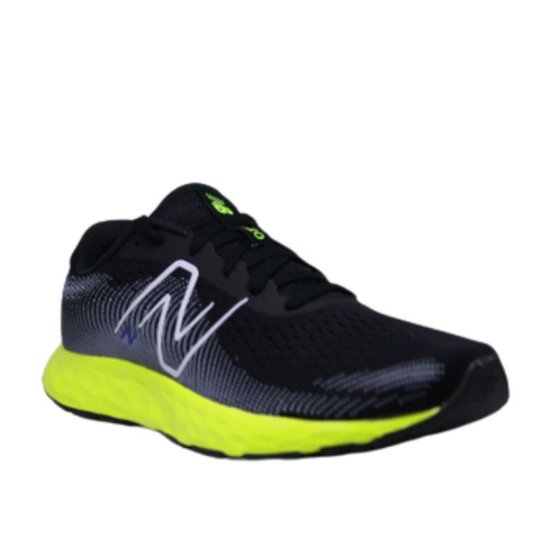 TENIS NEW BALANCE 520V8 MASCULINO-PRETO/VERDE FLUORESCENTE-M520ZL8