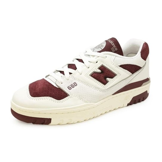 Tênis New Balance 550 Branco Bordo