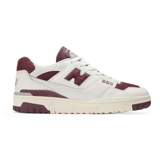 Tênis New Balance 550 Branco Bordo