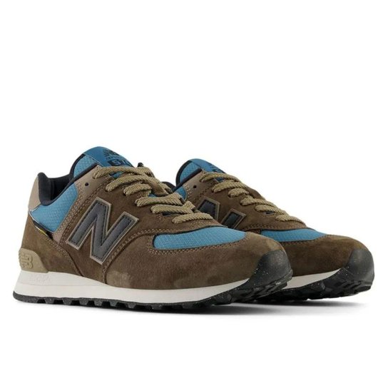 Tênis New Balance 574 Masculino Marrom Azul