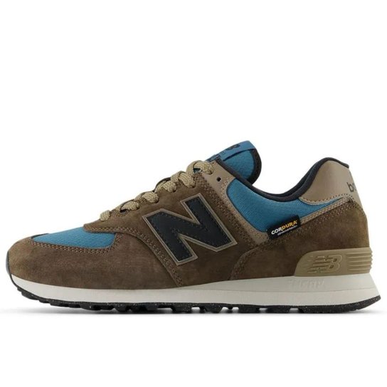 Tênis New Balance 574 Masculino Marrom Azul
