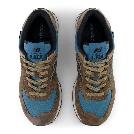 Tênis New Balance 574 Masculino Marrom Azul