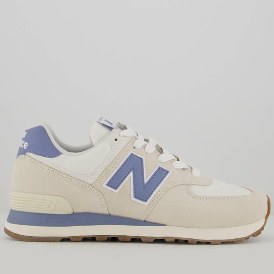 Tênis New Balance 574 V2 Feminino Bege e Azul