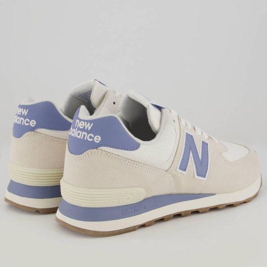 Tênis New Balance 574 V2 Feminino Bege e Azul