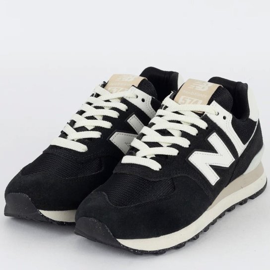 Tênis New Balance 574v2 Masculino Preto Bege