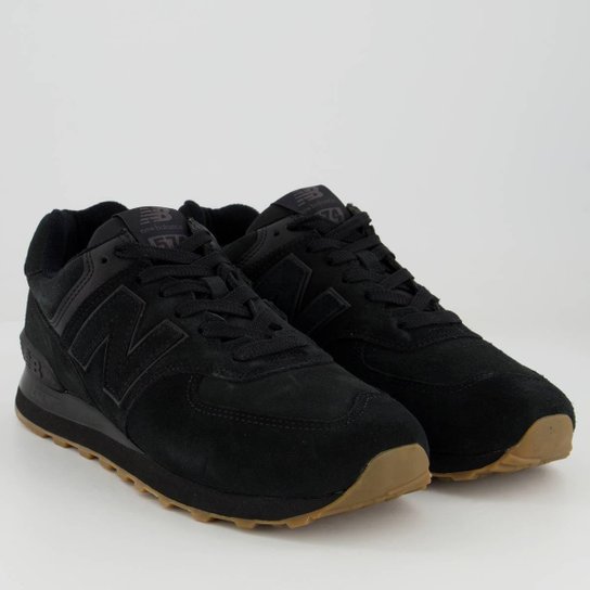 Tênis New Balance 574V2 Preto e Marrom