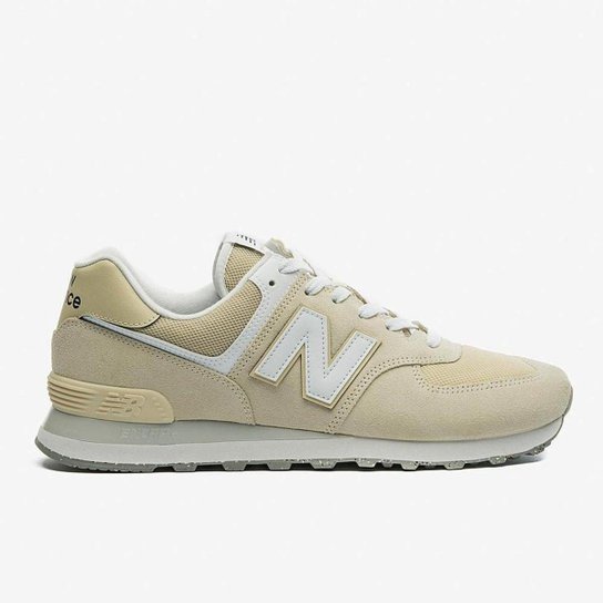 Tenis New Balance 574V2 Unisex - Branco Lua/Bege - Tam 40