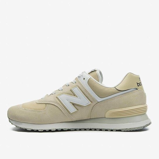 Tenis New Balance 574V2 Unisex - Branco Lua/Bege - Tam 40