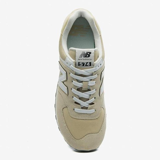 Tenis New Balance 574V2 Unisex - Branco Lua/Bege - Tam 40