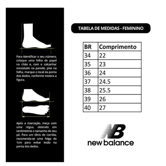 Tênis New Balance Casual com Cadarço Feminino