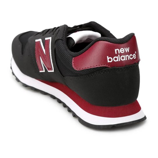 Tênis New Balance Classic 500v2 Masculino - Preto/Vermelho
