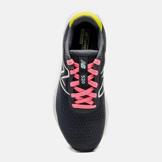 Tênis New Balance Feminino W520v8 Preto/Rosa