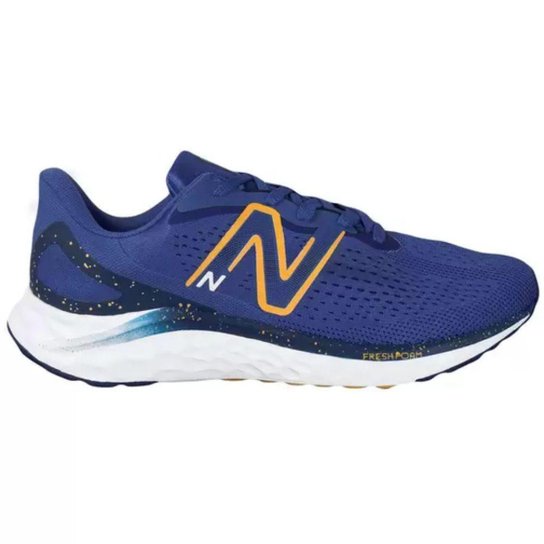 Tênis New Balance Fresh Foam Arishi V4 Azul/Laranja Masculino