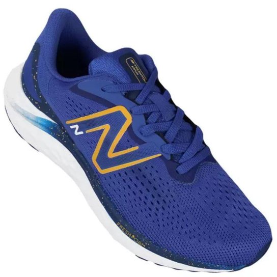 Tênis New Balance Fresh Foam Arishi V4 Azul/Laranja Masculino