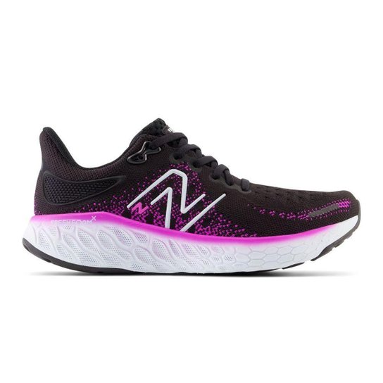 Tênis New Balance Fresh Foam X 1080 12 Preto/Roxo Feminino