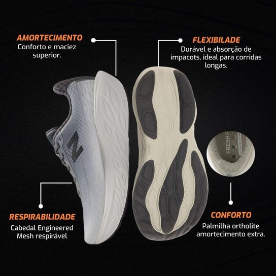 Tênis New Balance Fresh Foam x 1080 v14 Masculino Tamanho Grande