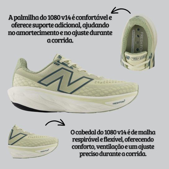 Tênis New Balance Fresh Foam x 1080 v14 Masculino