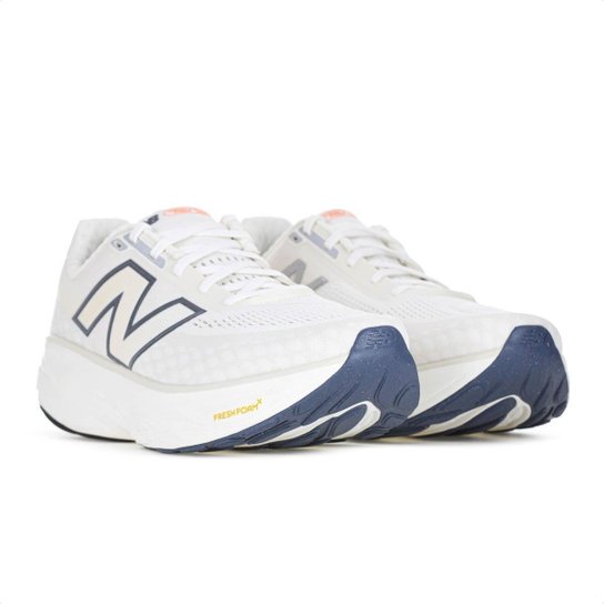 Tênis New Balance Fresh Foam X 1080 V14 Off White e Cinza - Masculino