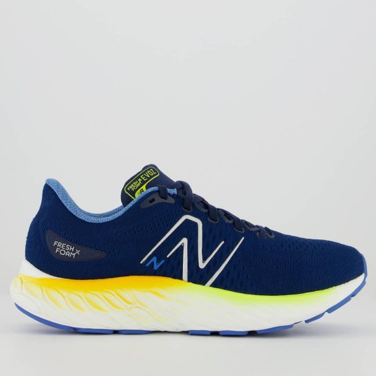 Tênis New Balance Fresh Foam X Evoz V3 Azul e Branco