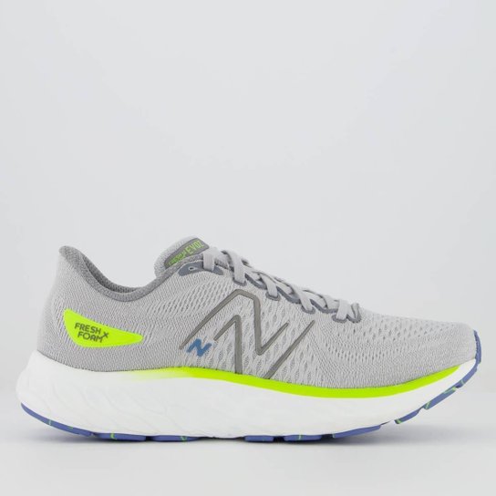 Tênis New Balance Fresh Foam X Evoz V3 Cinza e Verde