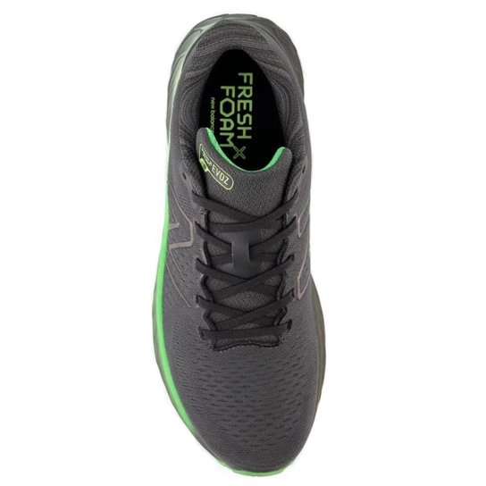 Tênis New Balance Fresh Foam X EVOZ V3 Masculino Chumbo e Verde