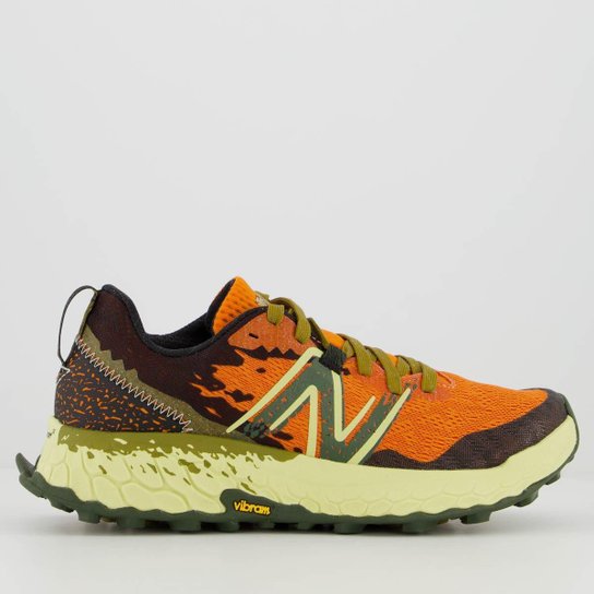 Tênis New Balance Fresh Foam X Hierro V7 Laranja e Verde
