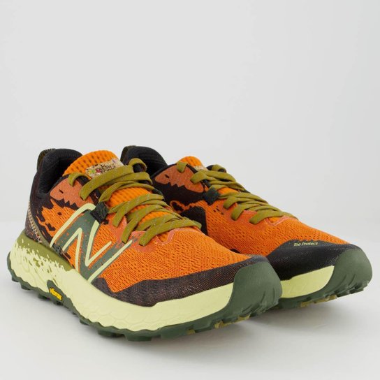 Tênis New Balance Fresh Foam X Hierro V7 Laranja e Verde