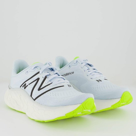 Tênis New Balance Fresh Foam X More V4 Feminino Azul Claro