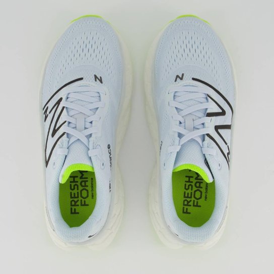 Tênis New Balance Fresh Foam X More V4 Feminino Azul Claro