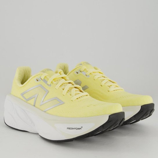 Tênis New Balance Fresh Foam X More V5 Feminino Amarelo