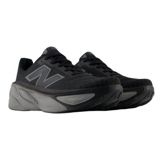 TENIS NEW BALANCE FRESH FOAM X MORE V5 MASCULINO-PRETO/GRAFITE