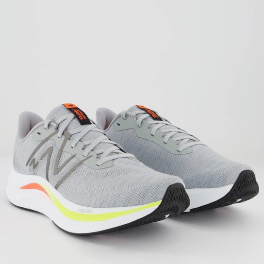 Tênis New Balance Fuelcell Propel V4 Cinza e Branco