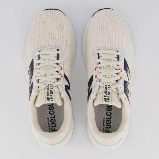 Tênis New Balance Fuelcell Propel V5 Bege