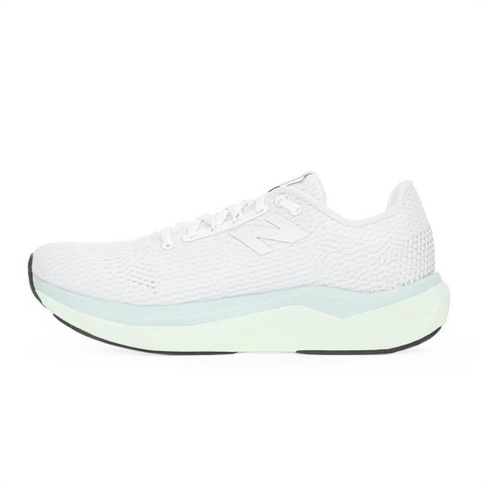 Tênis New Balance FuelCell Propel V5 Branco e Verde - Feminino