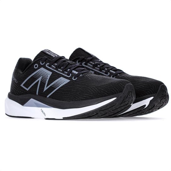 Tenis New Balance Fuelcell Propel V5 Preto Cinza e Branco - Masculino