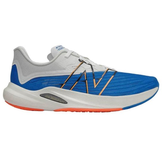 Tênis New Balance Fuelcell Rebel V2 Masculino - Azul / Branco 40