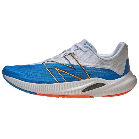 Tênis New Balance Fuelcell Rebel V2 Masculino - Azul / Branco 40
