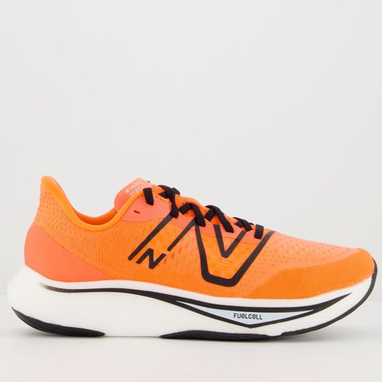 Tênis New Balance Fuelcell Rebel V3 Laranja Neon